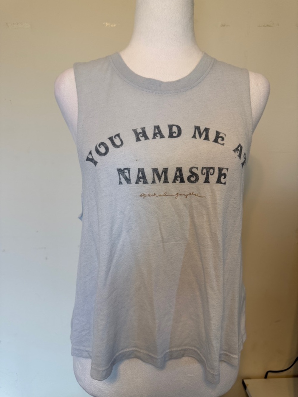 Spiritual Gangster Women's Yoga Muscle Tank - Light Blue